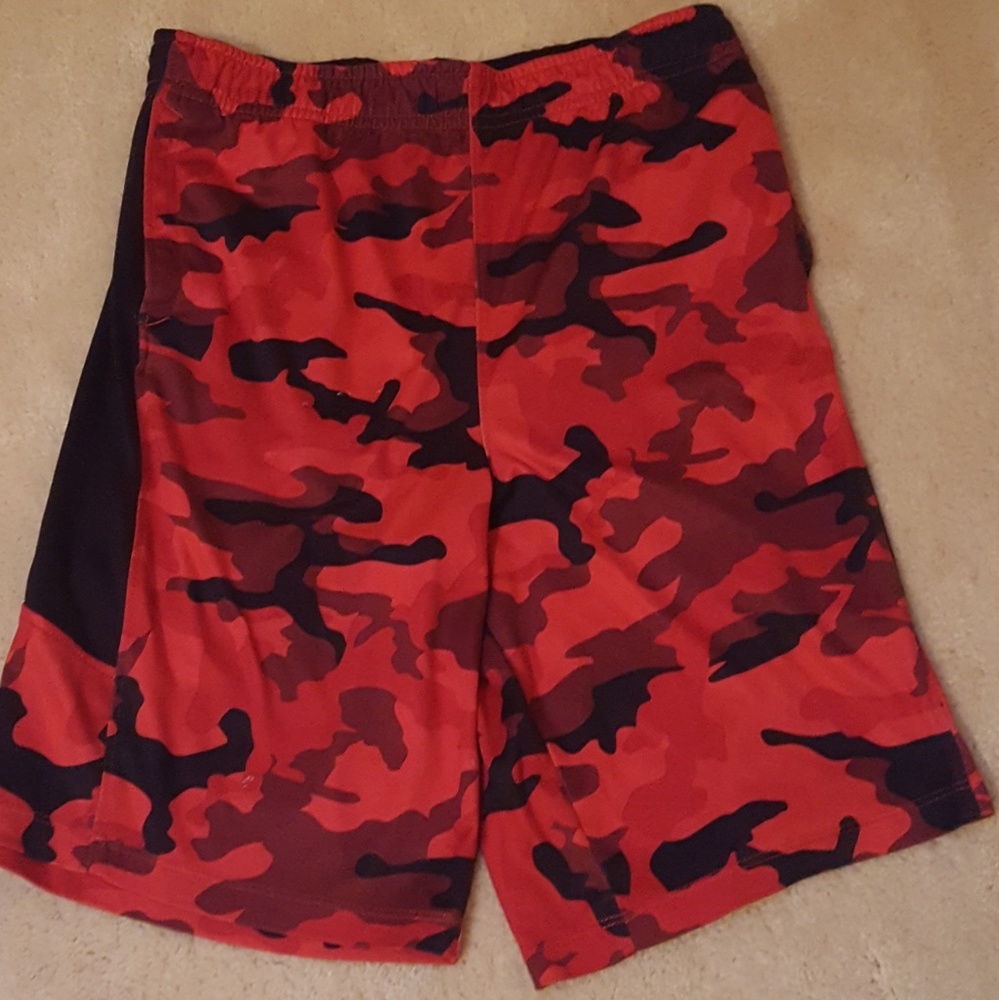 Red Urban Camo Shorts